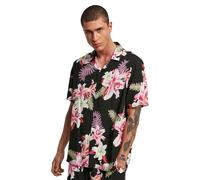 Urban Classics Viscose Aop Resort Short Sleeve Shirt Noir XL Homme