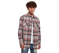 Urban Classics Chemise à Manches Longues Heavy Curved Oversized Checked