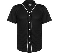 Urban Classics Chemise 'Baseball' noir / blanc, Taille XXL