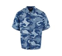 Urban Classics Chemise bleu denim / bleu clair / bleu chiné, Taille XXL