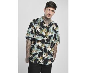 Urban Classics Chemise Blossoms Resort Shirt Black/Blossom S
