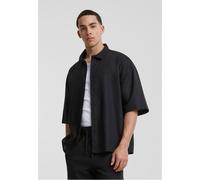 Urban Classics Boxy Cotton Linen Short Sleeve Shirt Noir 2XL Homme