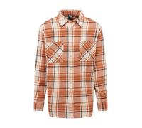Urban Classics Chemise crème / rouge orangé / noir, Taille L