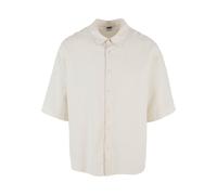 Urban Classics Boxy Cotton Linen Short Sleeve Shirt Blanc 2XL Homme