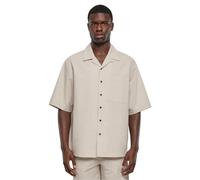 Urban Classics Chemise décontractée en Seersucker à Manches Courtes, pour Homme, Couleur Nuage, Taille 3XL, Bleu Ciel/Blanc, XXXL