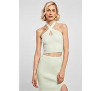 Urban Classics Chemise femme Ladies Rib Knit Crossed Neckholder Top Lightmint M