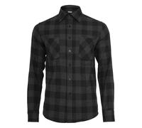 Urban Classics Chemise Flanelle À Carreaux Noir À Motif Karo S-5XL