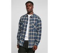 Urban Classics Lake Check Long Sleeve Shirt Bleu S Homme
