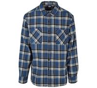 Urban Classics Chemise 'Lake' crème / bleu ciel / noir, Taille M