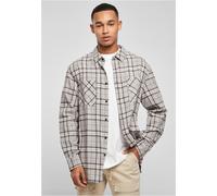 Urban Classics Chemise Longue Oversize Grise À Carreaux