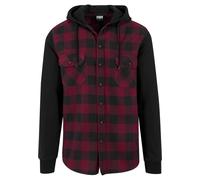 Urban Classics Chemise merlot / noir, Taille L