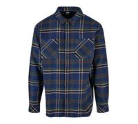 Urban Classics Chemise 'Mountain' bleu foncé / vert foncé / rouge foncé / blanc, Taille S