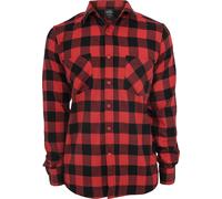 Urban Classics Chemise pour enfants Boys Checked Flanell Shirt Black/Red 122/128
