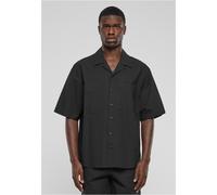 Urban Classics Relaxed Seersucker Short Sleeve Shirt Noir L Homme