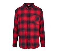 Urban Classics Chemise rouge / noir, Taille L