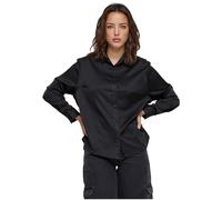 Urban Classics Chemise Satin Femme Chemise Manches Longues Noir XL