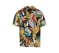 Urban Classics Chemise turquoise / ocre / vert / noir / blanc, Taille L