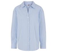 Urban Classics Oversized Striped Shirt Bleu L Femme