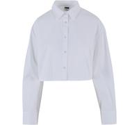 Urban Classics Chemisier Femme Cropped Oversized Bauchfrei En Popeline Neuf