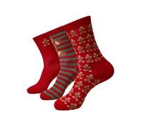 Urban Classics Christmas Gingerbread Lurex Socks 3-Pack Chaussettes, Multicolor, 39-42 Mixte