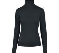 Urban Classics Col Roulé Manches Longues Femme Sweat-Shirt Noir L