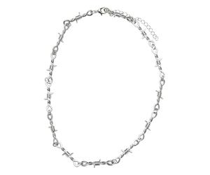 Urban Classics Collier Barbelés Unisexe Collier couleur argent Alliage Zinc