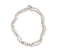 Urban Classics Collier unisexe bicolore à ranger, couleur doré/argenté, taille unique