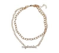 Urban Classics Collier unisexe Diamond Zodiac Golden Necklace Couleur sagittarius Taille unique