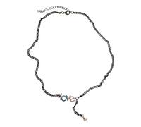Urban Classics Collier Unisexe Love Necklace Gunmetal Taille Unique