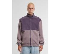 Urban Classics Colour Block Polar Fleece Jacket Purplenight/fadedpurple Taille: S | Vestes d'hiver Outlet | Homme | Mauve