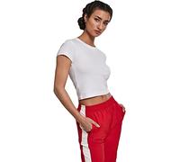 Urban Classics Ladies Stretch Jersey Cropped Tee T-Shirt, Blanc (White 00220), Large Femme