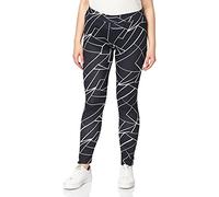 Urban Classics dam AP Leggings, Geometric Black, S Femme