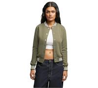 Urban Classics Damen Ladies College Sweat Jacket Molive/Olive