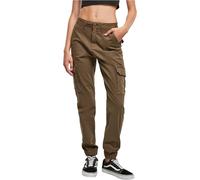 Urban Classics Pantalon utilitaire en sergé de coton Femme Olive 27