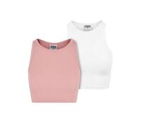 Urban Classics Damen Ladies Cropped Rib Top 2-Pack