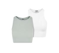 Urban Classics Damen Ladies Cropped Rib Top 2-Pack