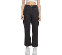 Urban Classics Damen Ladies Cropped Straight Leg Denim Pants