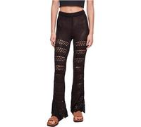 Urban Classics Damen Ladies Flared Crochet Knit Leggings