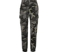 Urban Classics Pantalon cargo femme taille haute camouflage Dark Camo 00784 Taille 28
