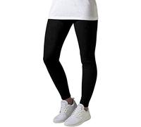 Urban Classics Legging en Daim Imitation Femme, Noir (7), 26W x 31L