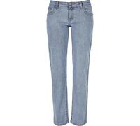 Urban Classics Damen Ladies Low Waist Straight Denim Pants