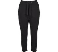 Urban Classics Damen Ladies Open Edge Terry Turn Up Pants