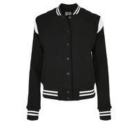 Urban Classics Veste College Organique Empiècement – Noir/Blanc XS Femme
