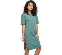 Urban Classics Robe T-shirt organique oversize fendue manches courtes Vert XL Femme