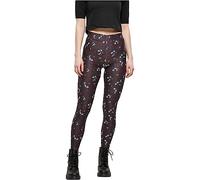Urban Classics Damen Ladies Soft AOP Leggings blackfloret, S