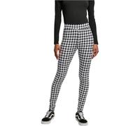 Urban Classics Leggings Soft AOP Blackhoundstooth Noir/Blanc Taille XL Femme