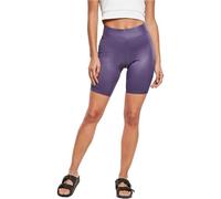 Urban Classics Damen Ladies Synthetic Leather Cycle Shorts