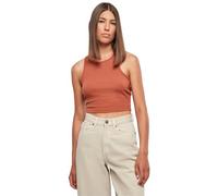 Urban Classics Ladies Cropped Rib Top, Caraco Femme, Terracotta,