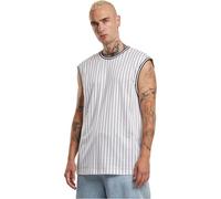 Urban Classics Débardeur en Maille rayée Tricot, Blanc/Noir, XL Homme