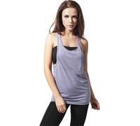 Urban Classics Femme Ladies Loose Burnout Tanktop T shirt de sport, Bleu (Denimblue), S EU